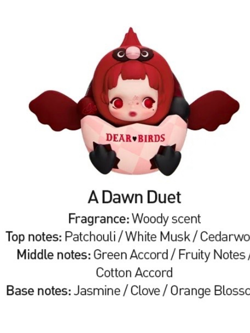 Pop Mart Dear Birds Series Car Fragrance Diffuser - SkullPanda A Dawn Duet
